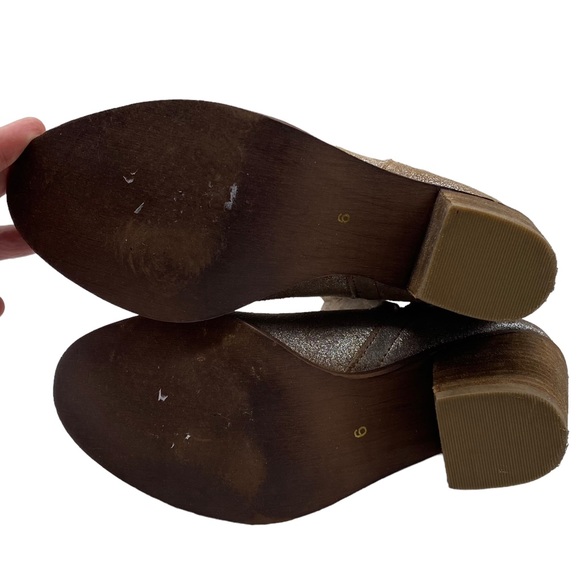 Diba Later On Leather Cut Out Block Heel Boots Size 6 - Picture 6 of 9